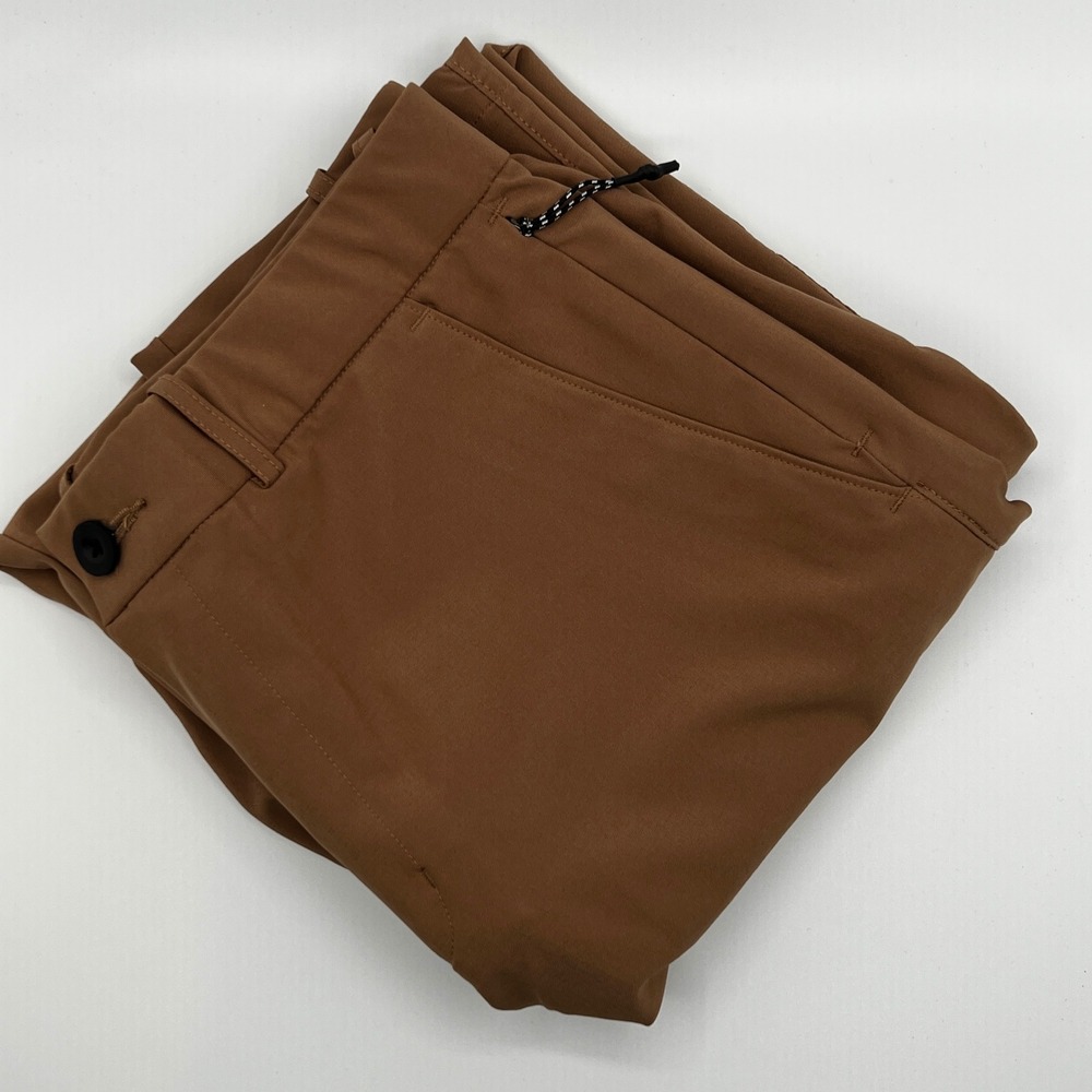 FLX Performance Chino Pants Mens 32x32 Brown Excellent Stretch Tech Commuter‎